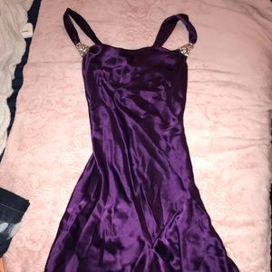 Women’s satin cowl neck dress